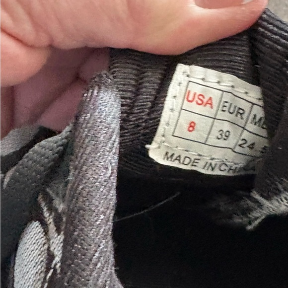 Coach monogram Black & Grey Shoes Sz 8 - Picture 6 of 9